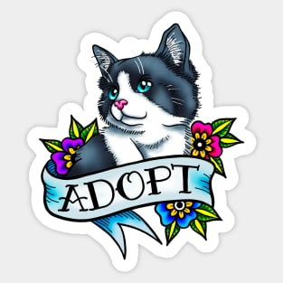 Adopt a Cat Sticker